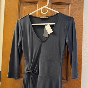 Abercrombie & Fitch Charcoal Long Sleeve Dress
